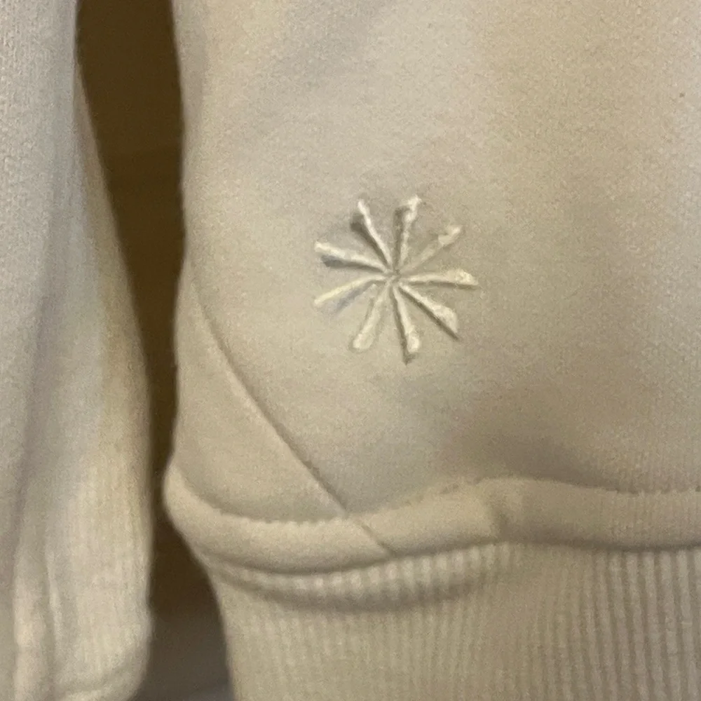 Athleta Women's White Zip Hoodie - Picture 4 of 6